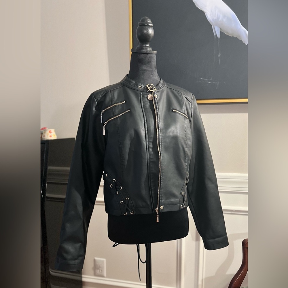Venus faux leather jacket.